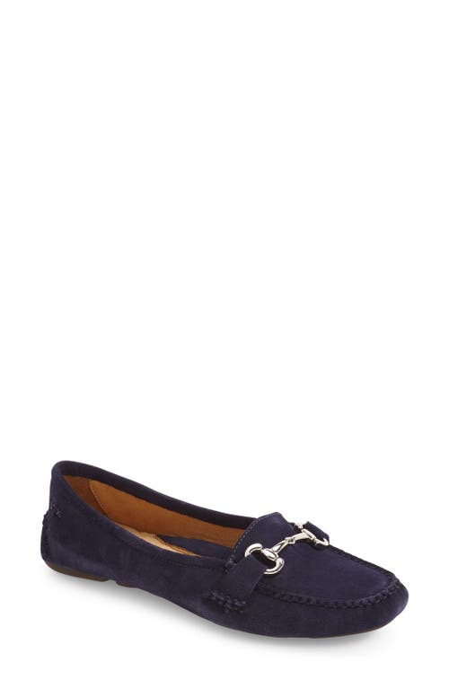 'Carrie' Loafer in Navy Suede