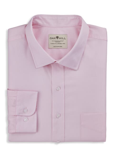 Shop Oak Hill By Dxl Broadcloth Dress Shirt In Pink