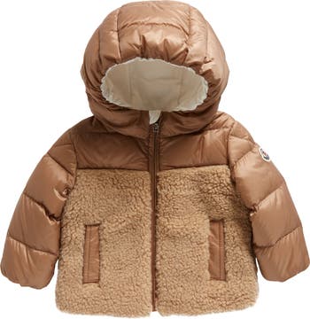 Men's Track jacket in nylon and teddy fleece