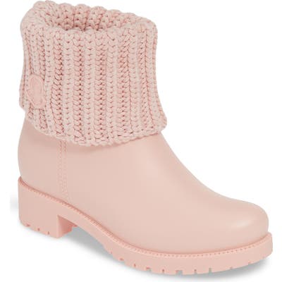 Moncler Ginette Stivale Knit Cuff Water Resistant Rain Boot