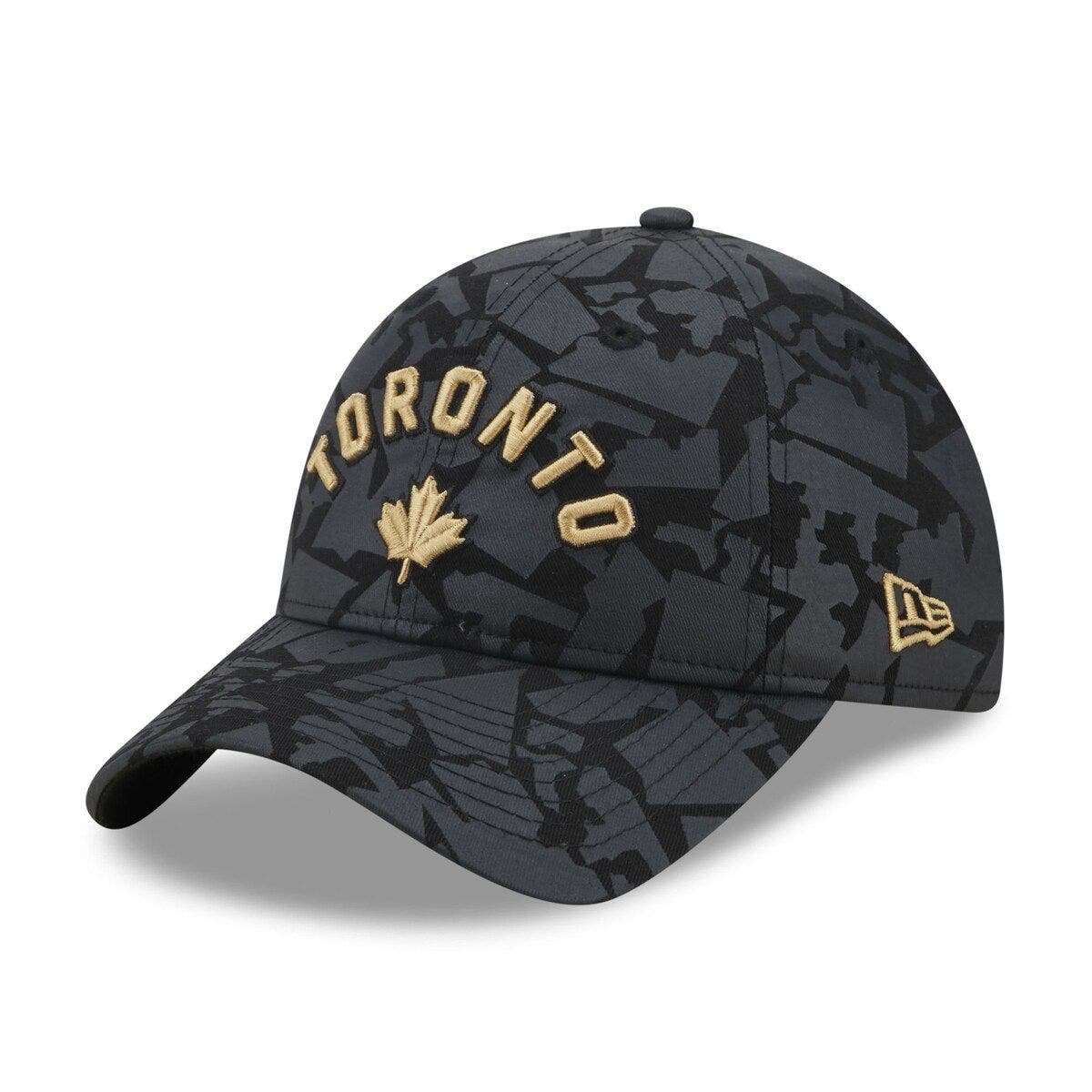 New Era Men's Toronto Raptors 2022/23 Statement Edition 9FIFTY Snapback Hat – Black
