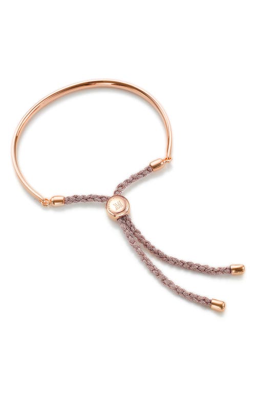 Monica Vinader Engravable Fiji Friendship Bracelet in Ros Gold at Nordstrom