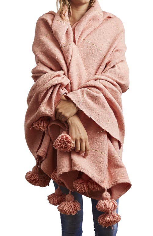 Shop Verve Culture Moroccan Cotton Blanket In Pink