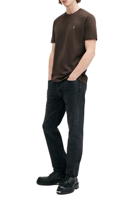 Shop Allsaints Brace Cotton T-shirt In Duffy Brown