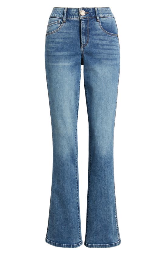 Wit & Wisdom 'ab'solution Skyrise Itty Bitty Bootcut Jeans In Mid Blue