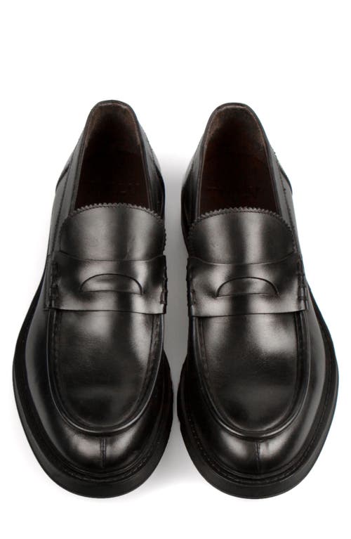 Project Twlv Link Penny Loafer In Black