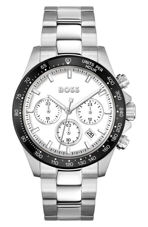 Hugo Boss Boss Hero Chronograph Bracelet Watch, 43mm In Metallic