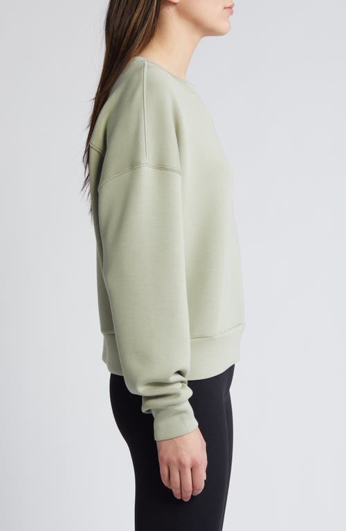 Shop Spanx ® Airessentials Crewneck Sweatshirt In Matcha