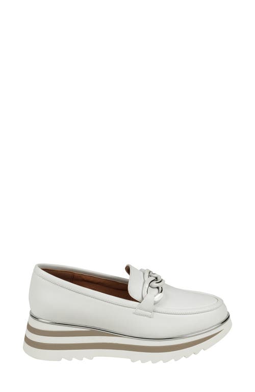 Shop Good Choice New York Geneva Platform Loafer In White