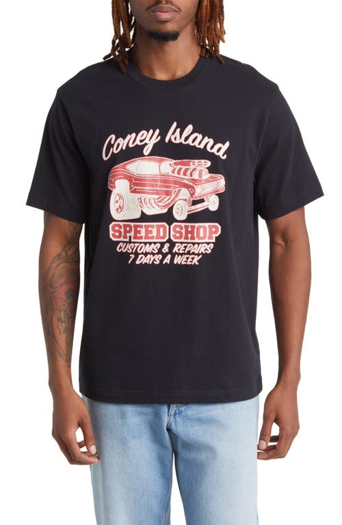 Speed Shop Graphic T-Shirt in Caviar