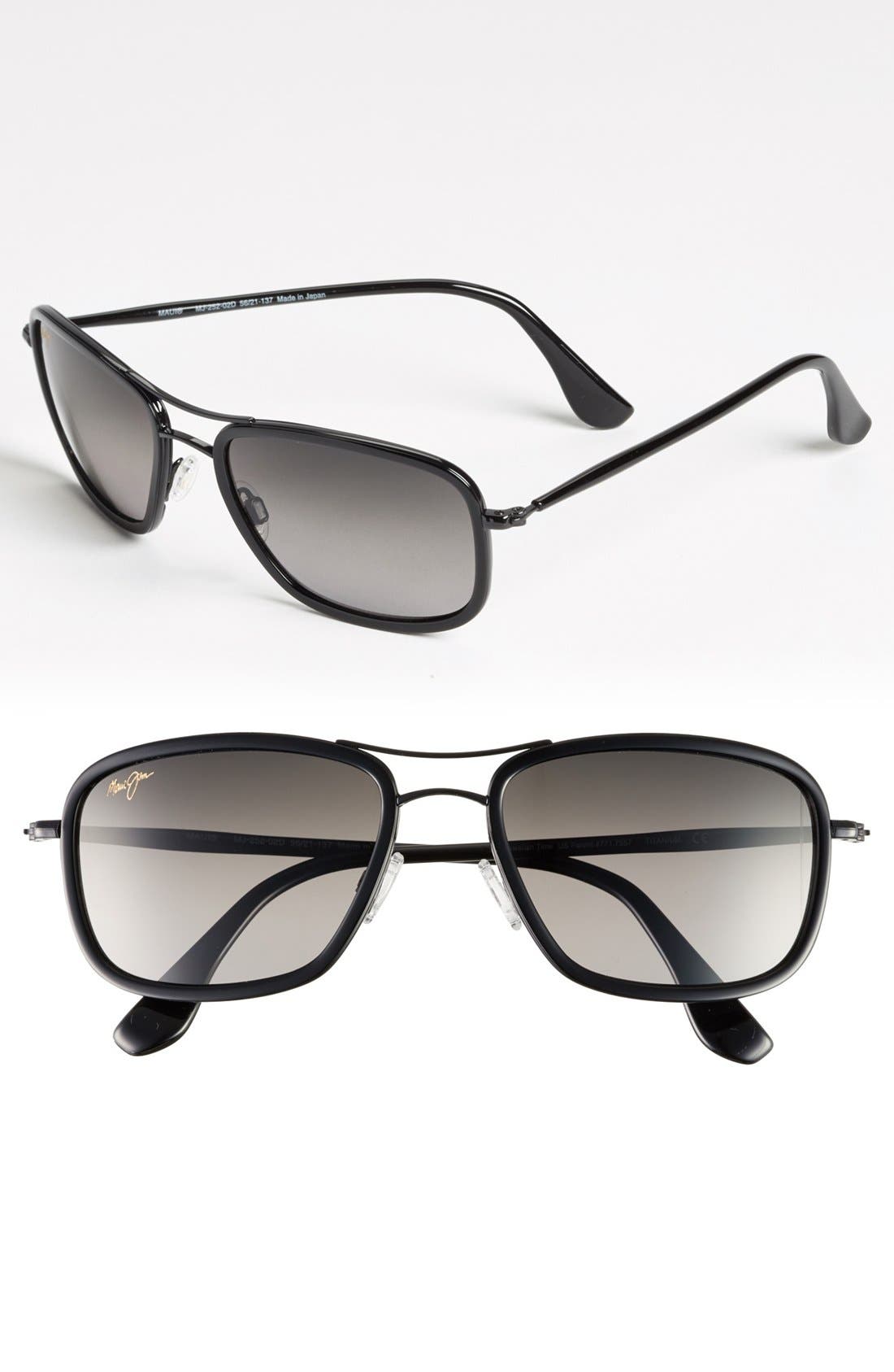 Maui Jim 'Hawaiian Time' 56mm Polarized Aviator Sunglasses Nordstrom