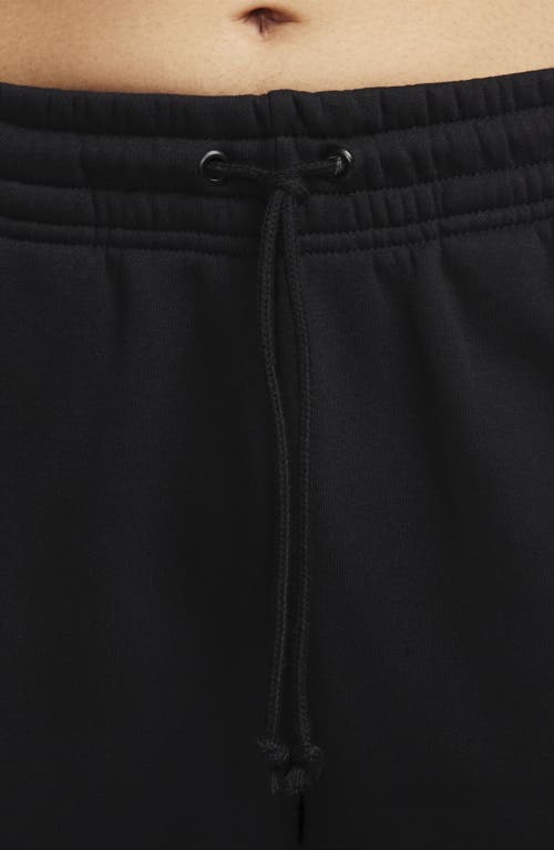 Shop Nike Sportswear Phoenix Fleece Mid Rise Joggers In Black/sail