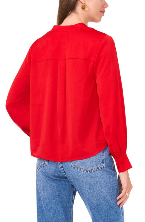 Shop Vince Camuto Rumple Top In Bright Red