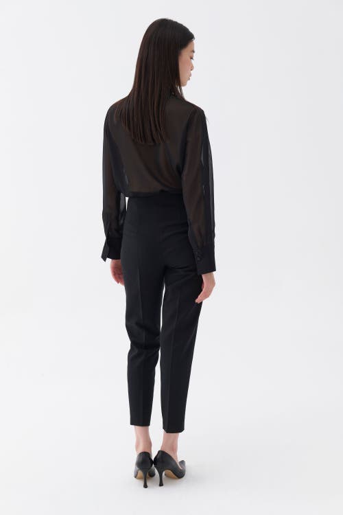 Shop Nocturne High Waisted Pants In Black