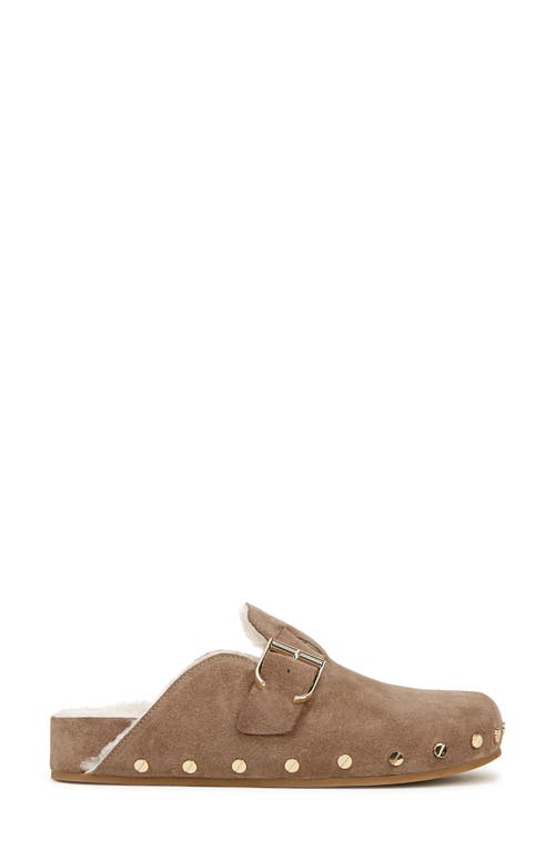 Shop Veronica Beard Fern 2 Genuine Shearling Clog In Taupe