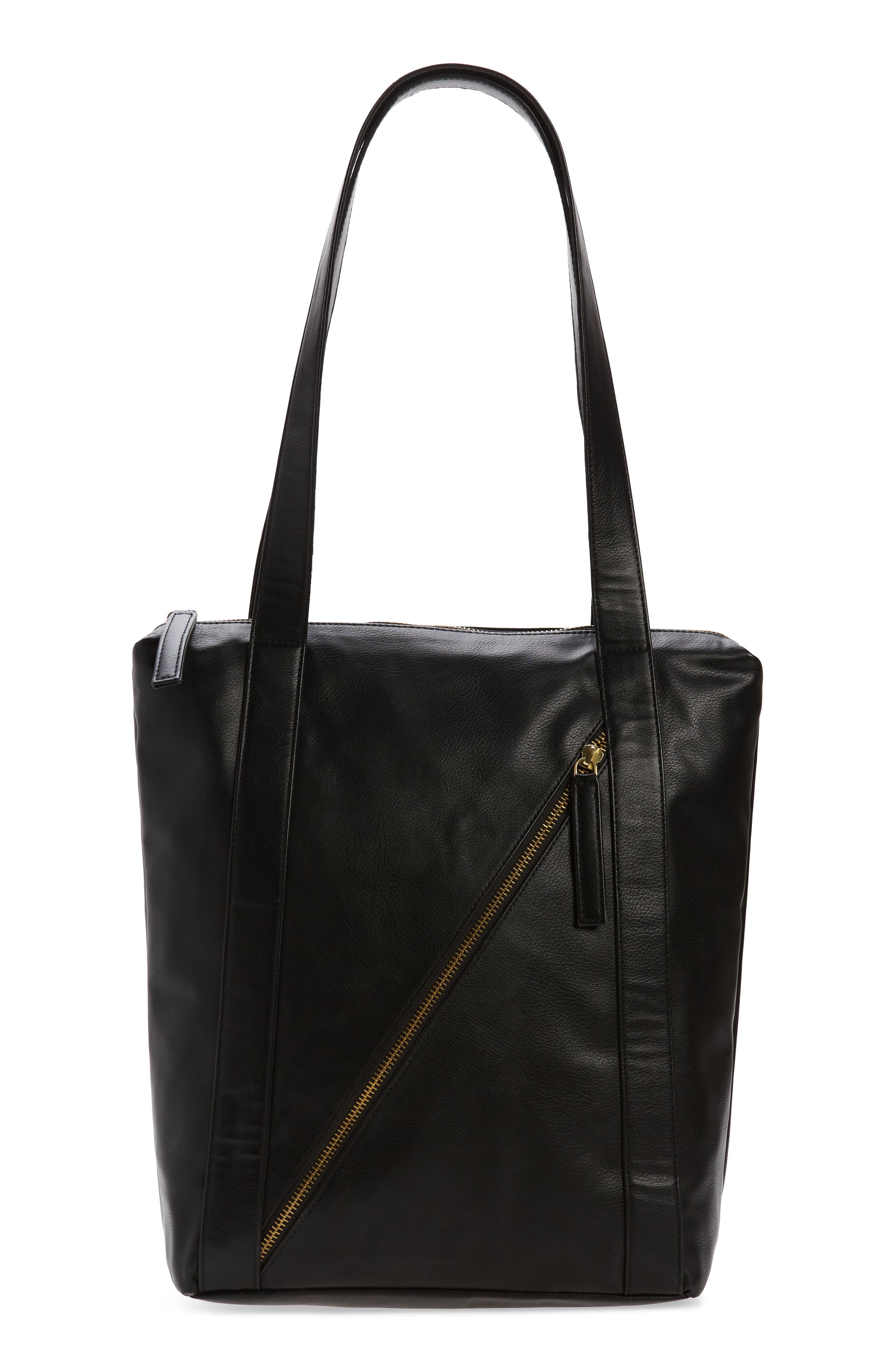 zipper top tote bag