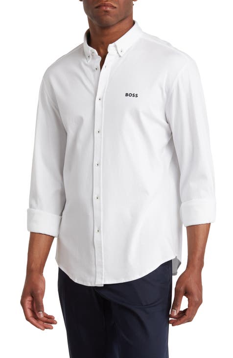 Men's White Button Up Shirts