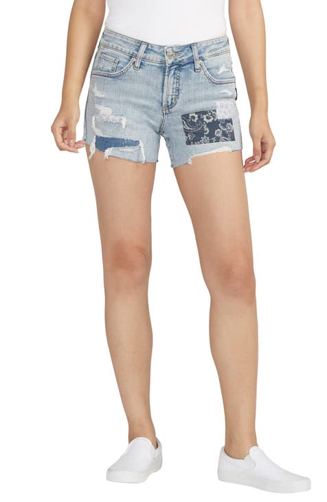 Women's distressed boyfriend store shorts