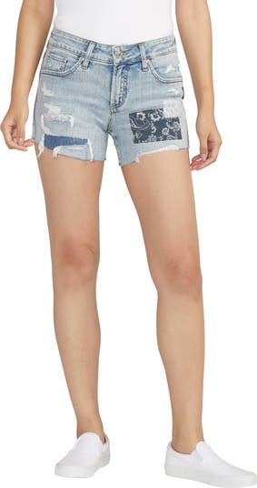 Silver Jeans Co. Distressed Boyfriend Denim Shorts Nordstrom