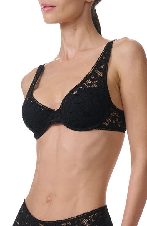 Shop Wolford Underwire Plunge Bra In Black