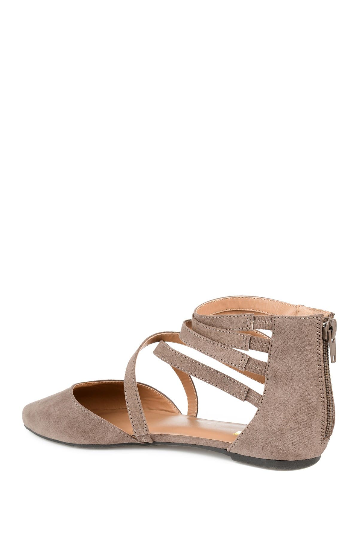 Journee Collection Marlee Ankle Strap Flat In Medium Beige