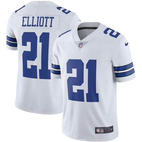 Dallas Cowboys Ezekiel Elliott Rivalry Throwback Long Sleeve Top, Royal / Medium