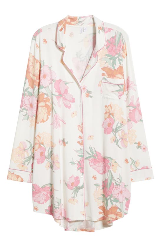 Shop Nordstrom Moonlight Eco Nightshirt In Ivory Egret Eloise Floral