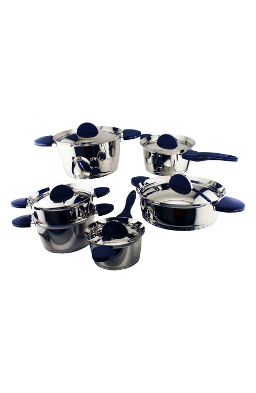 Berghoff Stacca Covered 7-quart Stock Pot In Blue