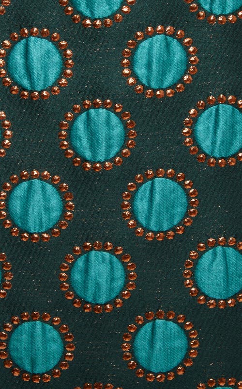 La Doublej Jacquard Column Dress With Feather Trim In Jacquard Winter Sun Emerald