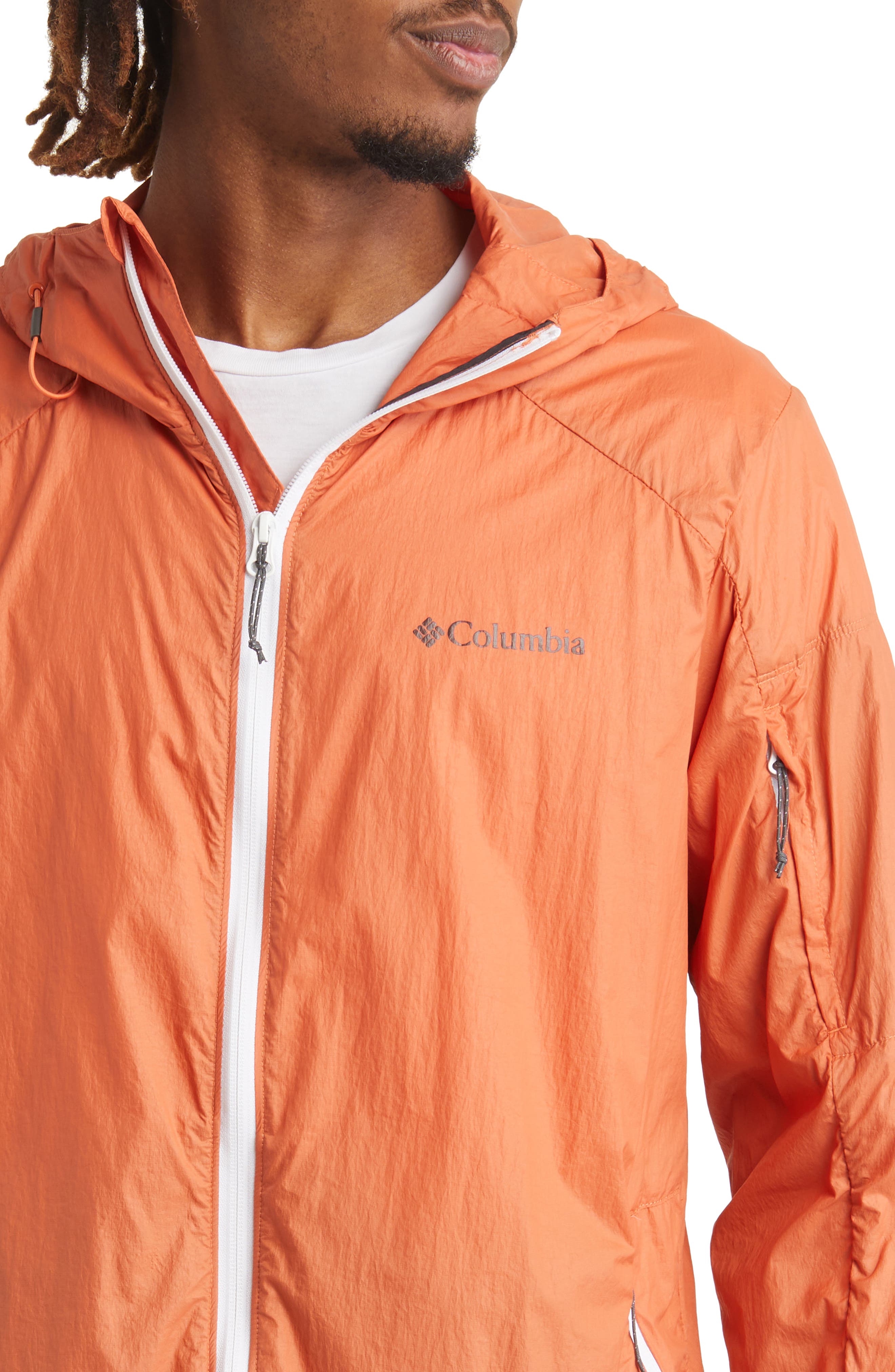 Men's Columbia Navy, Orange Detroit Tigers Omni-Shade Flash Forward Challenger Full-Zip Windbreaker