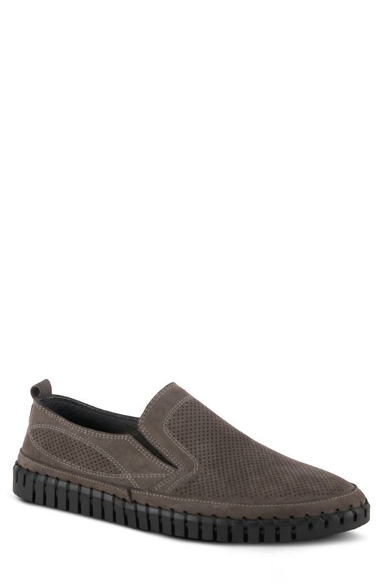 Spring Step Mateo Slip-on Sneaker In Grey Nubuck