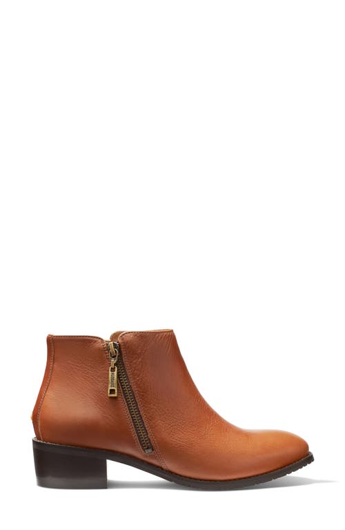 Samuel Hubbard Valencia Water Repellent Bootie In Whiskey Tan Leather