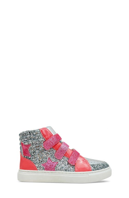 Shop Yosi Samra Kids' Miss Hannah Sequin High Top Sneaker In Pink/silver