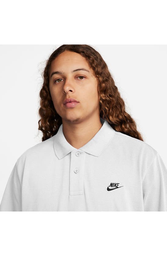 Shop Nike Club Short Sleeve Polo In White/ Black