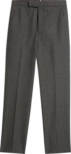 Thom Browne High Waist Back Strap Wool Trousers | Nordstrom