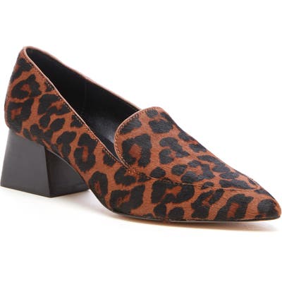 Sole Society Marty Genuine Calf Hair Pump- Brown