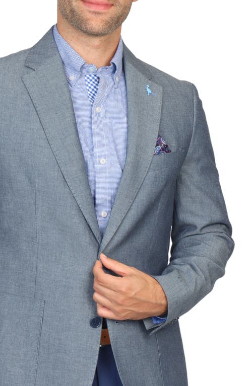 Tailorbyrd Mélange Textured Sport Coat In Dark Indigo