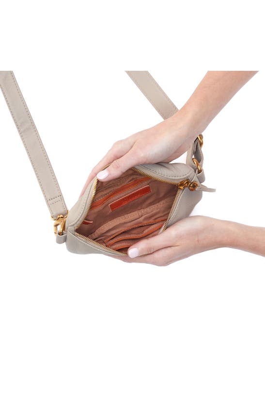 Shop Hobo Fern Leather Belt Bag In Taupe