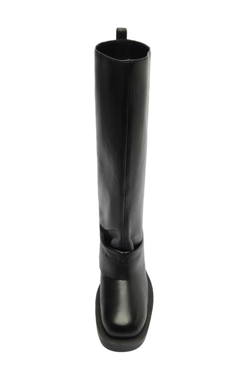 Schutz Keira Up Platform Knee High Boot In Black