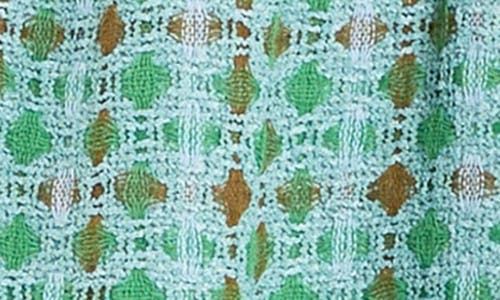 ENGLISH FACTORY ENGLISH FACTORY SQUARE NECK BOUCLÉ MINIDRESS