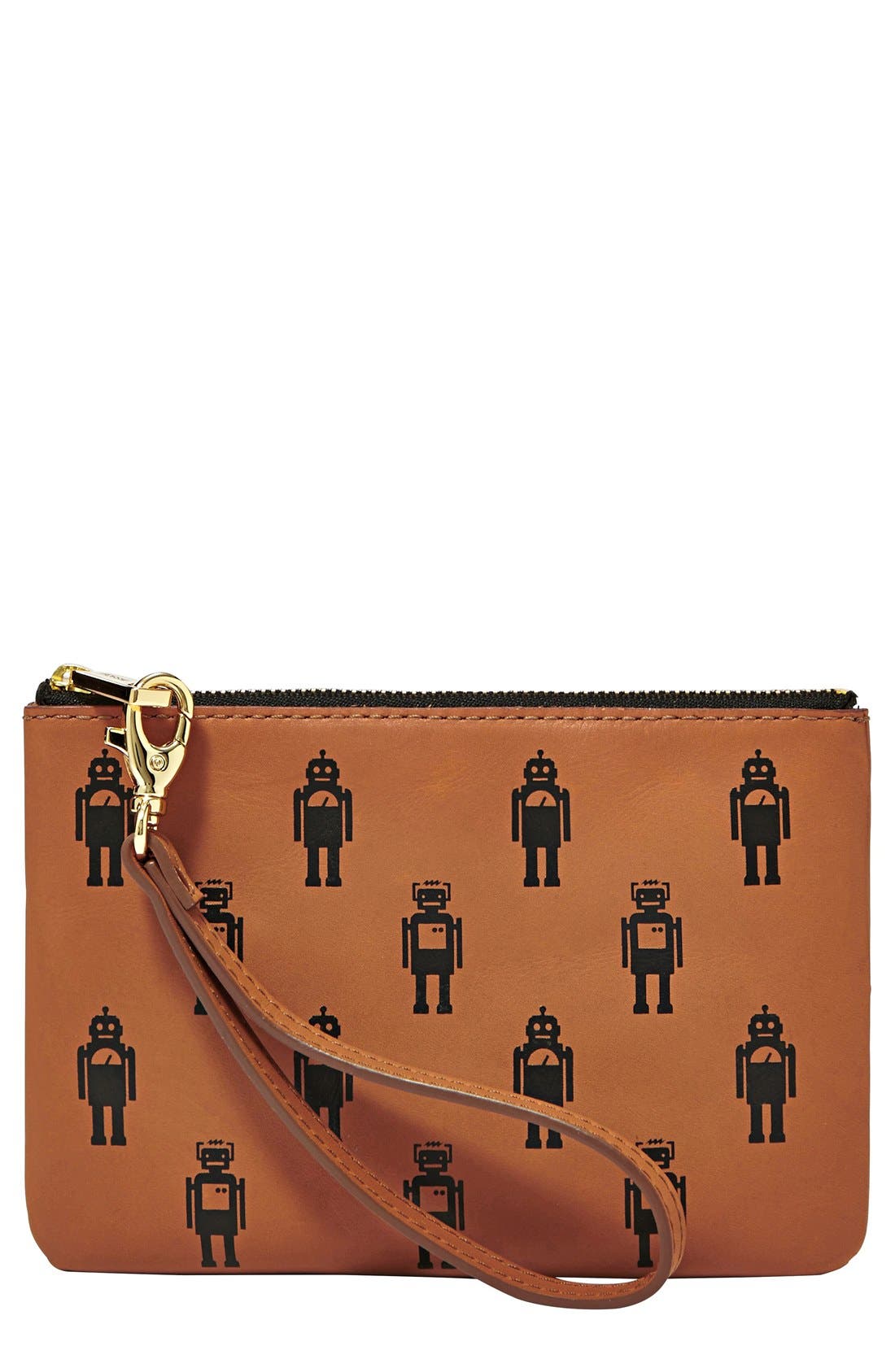 Fossil Print Leather Wristlet Nordstrom
