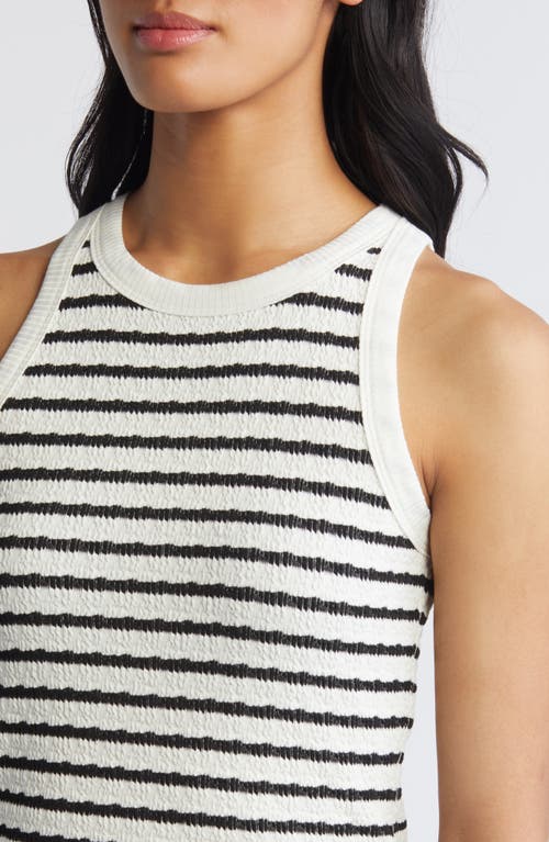 Shop Loveappella Stripe Tank In Black/nat