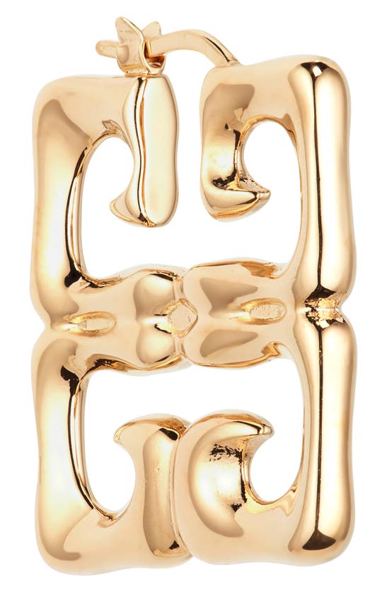 Shop Givenchy 4g Liquid Earrings In Golden Yellow