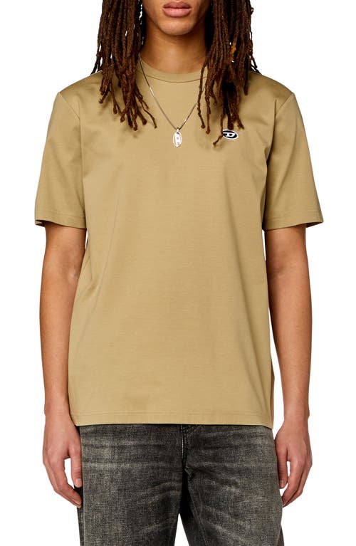 DIESEL T-Just-Doval-PJ Logo Patch T-Shirt Tan/Brown at Nordstrom,