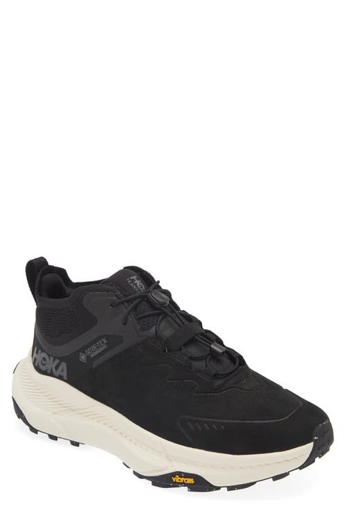 Shop Hoka Transport Chukka Gore-tex® Waterproof Running Shoe In Black/alabaster