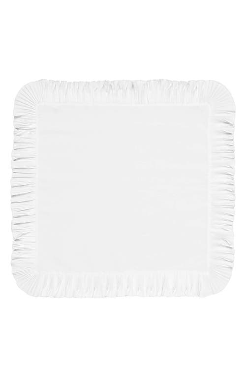 Juliska Mademoiselle White Napkins, Set Of 4 In White Truffle