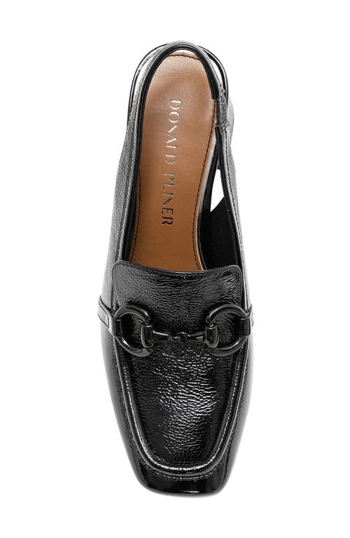 Shop Donald Pliner Slingback Bit Loafer Pump In Black