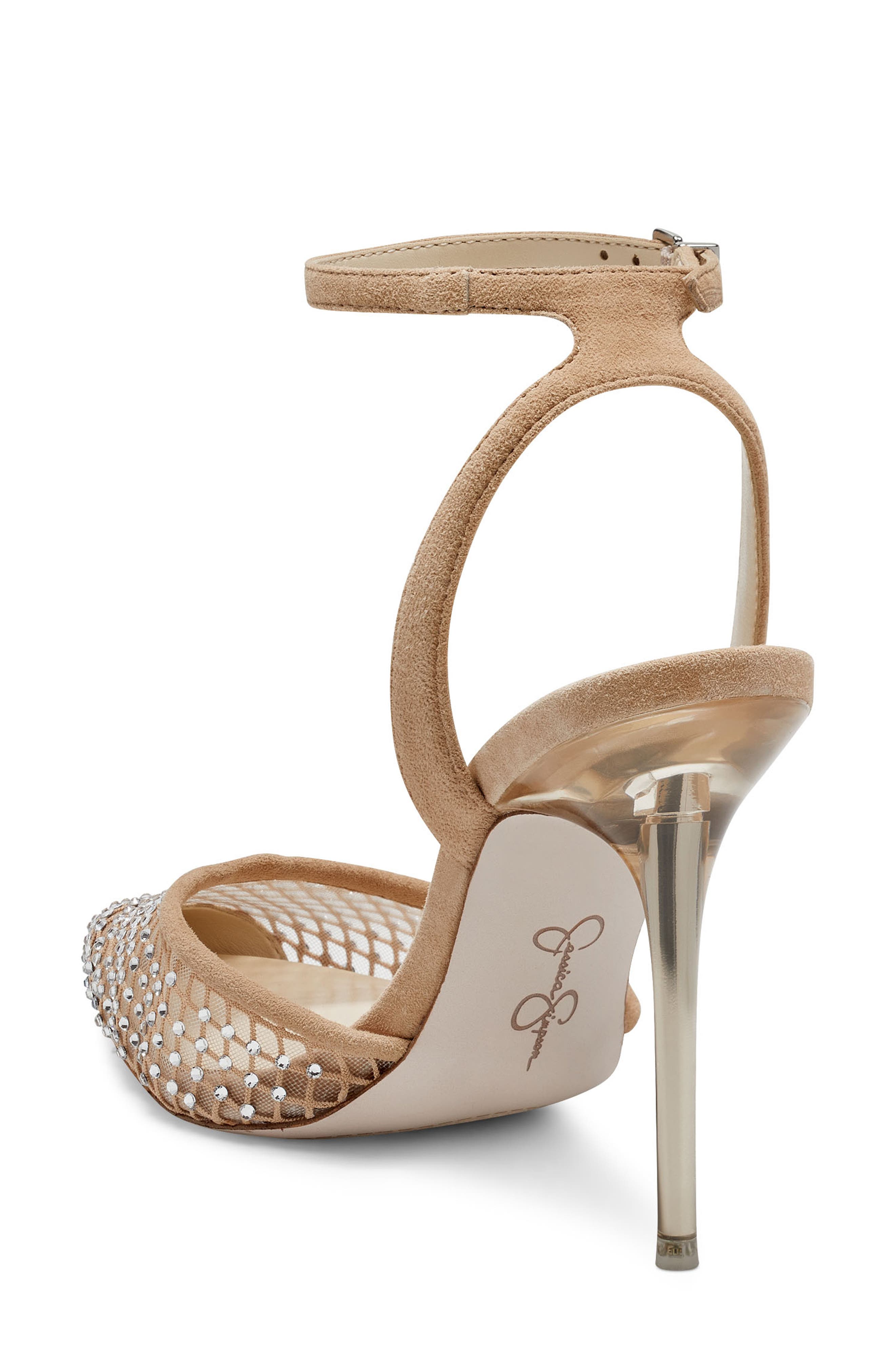 pirrie high heel in clear yellow & blue