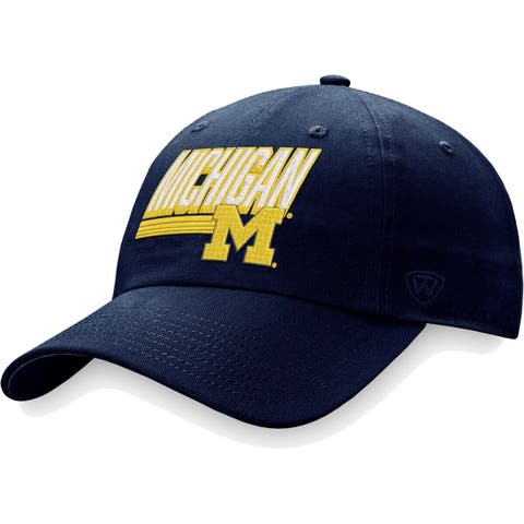 Michigan Wolverines Top of the World OHT Military Appreciation Shield  Trucker Adjustable Hat - Camo/Cream