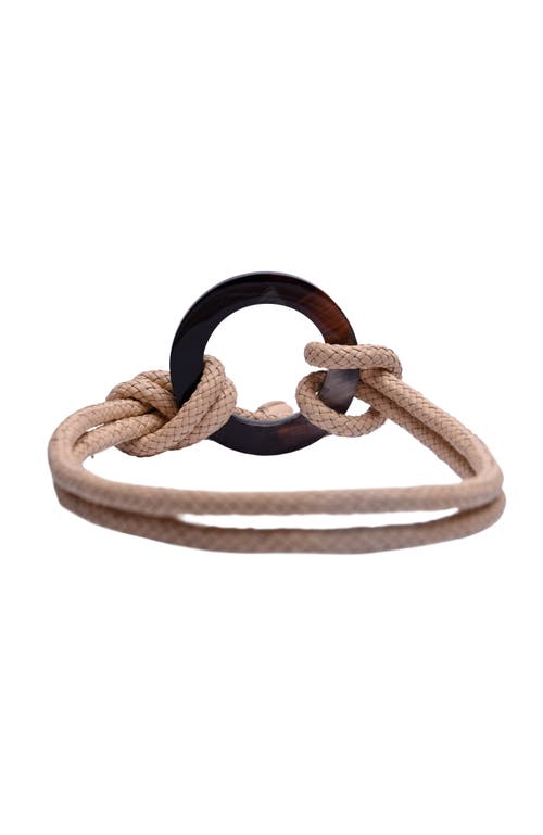 Adriana Castro Le Knot Leather Belt In Creme